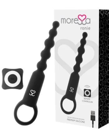 Moressa ronie remote control black anal pleasure toy plug vibrator sex prostate