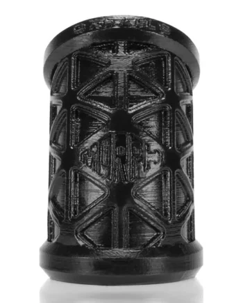 MORPH SLEEK GEOMETRIC PATTERN BALLSTRETCHER OXBALLS SILICONE SMOOSH BLACK(NET)