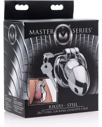 MS “Rikers” 24-7 Stainless Steel Locking Chastity Cage