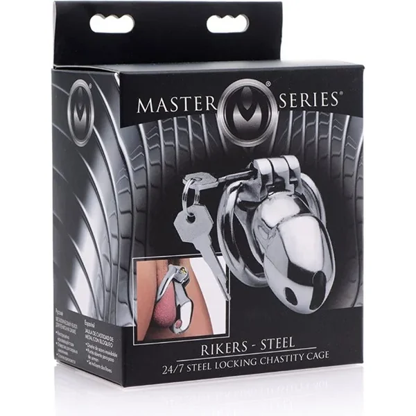 MS “Rikers” 24-7 Stainless Steel Locking Chastity Cage