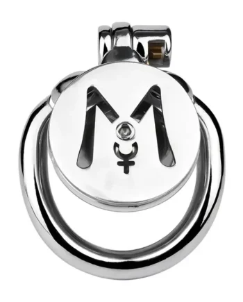 M-shaped Flat Stainless Steel Negative Inverted Chastity Penis Lock Cage