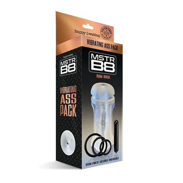 MSTR B8 Bum Rush Vibrating Ass Pack – Kit of 5 Clear