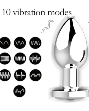 Multi-Frequency Metal Anal Vibrator Remote Control