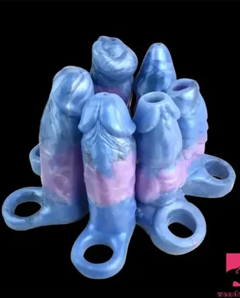 Multiple Lengths Fantasy Silicone Soft Cock Sleeve With Anti-drop Ring