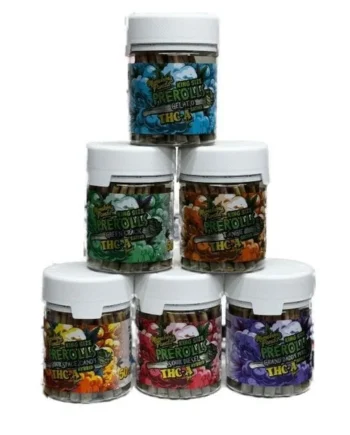 Munching Panda King Size THC-A Pre Rolls 50ct Jar Green Crack