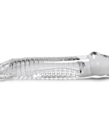 MUSCLE SMOOTH COCKSHEATH W/LENGTH INSET OXBALLS CLEAR (NET)