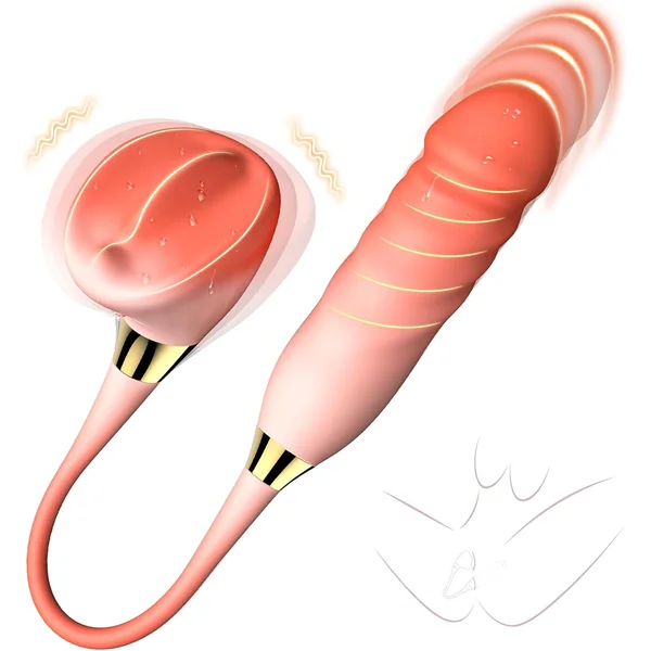 Mushroom 2 Pro Clit Nipple Vibration G Spot Thrusting Vibrator