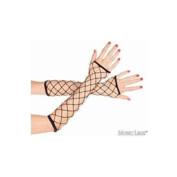 Music Legs Lingerie - Diamond Net Gloves 410