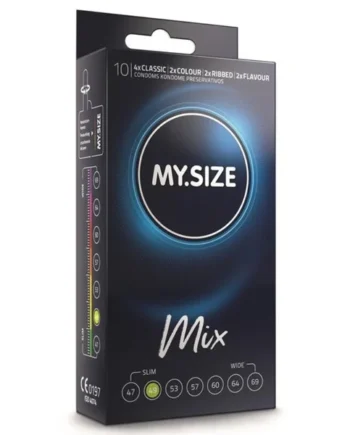 MY SIZE - MIX CONDOMS 49 MM 10 UNITS