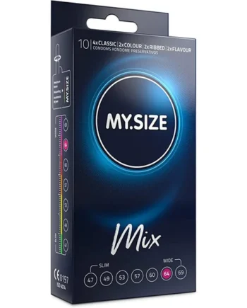 MY SIZE - MIX CONDOMS 64 MM 10 UNITS