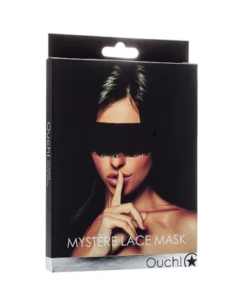 MYSTERE LACE MASK BLACK