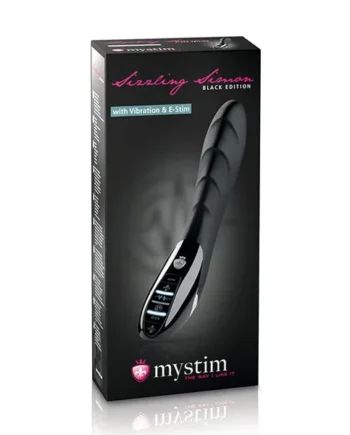 Mystim Sizzling Simon eStim Vibrator Black Edition – Black