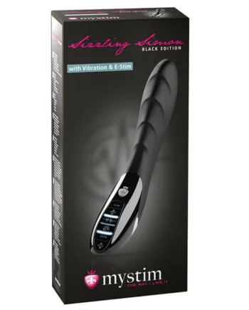 Mystim Sizzling Simon E-Stim Vibrator - Black Edition
