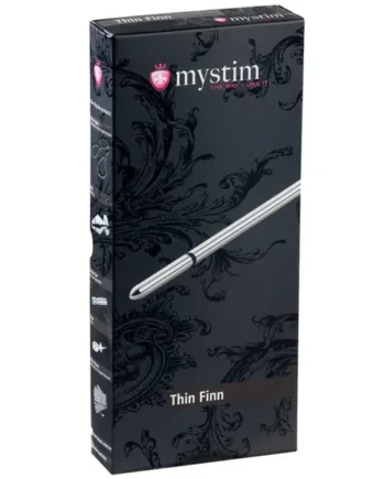 Mystim Thin Finn eStim Urethral Sound – Silver