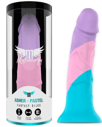 Mythology asher pastel fantasy dildo M super flexible suction base sex toy