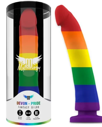 Mythology devon pride dildo L - fantasy dildo super flexible suction cup