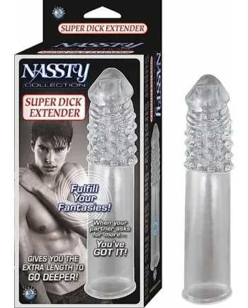 NASSTY COLLECTION SUPER DICK EXTENDER CLEAR