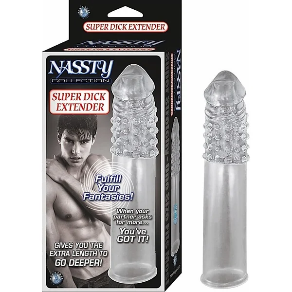 NASSTY COLLECTION SUPER DICK EXTENDER CLEAR