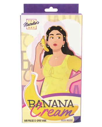 Natalie's Toy Box Banana Cream Air Pulse & G-Spot Vibrator