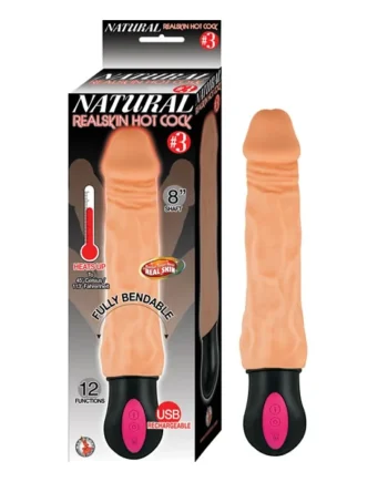 NATURAL REALSKIN HOT COCK #3 8 FLESH “