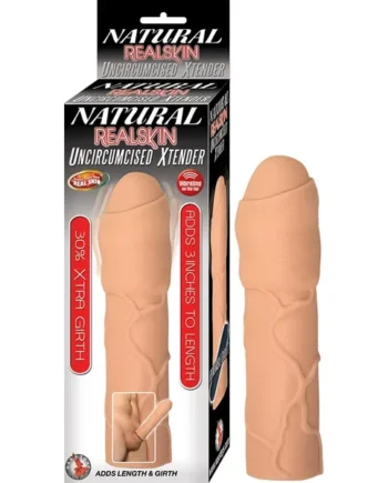 Natural Realskin Uncircumcised Xtender-Flesh