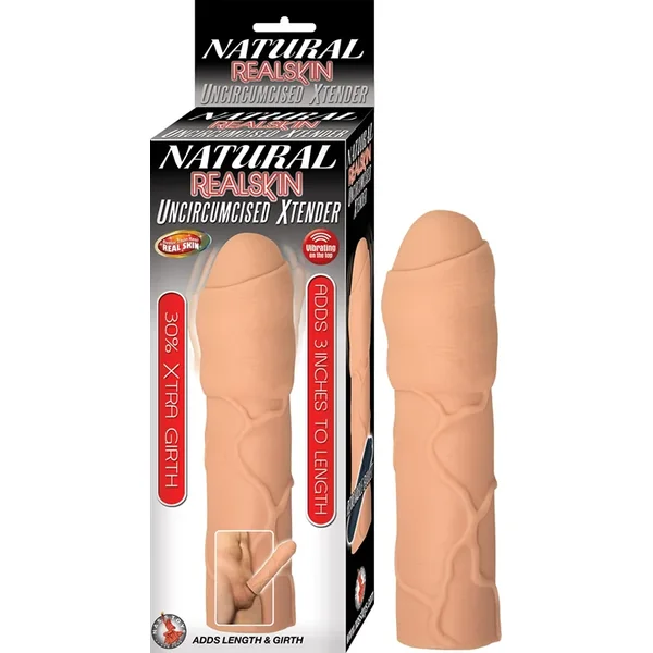 Natural Realskin Uncircumcised Xtender-Flesh