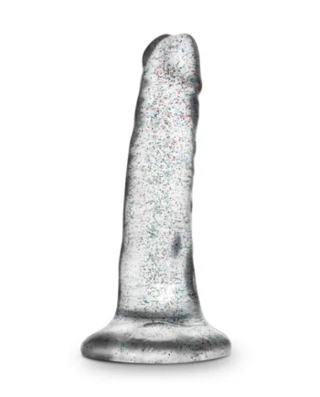 Naturally Yours - 5.5 Inch Glitter Dong - Sparkling Clear
