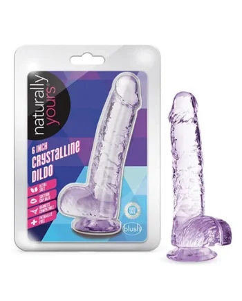 Naturally Yours 6″ Dildo – Amethyst