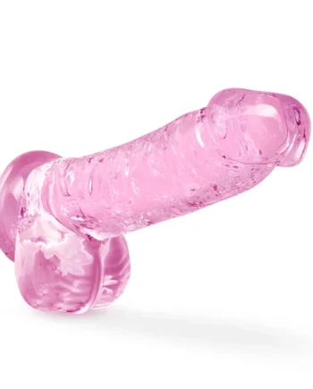 Naturally Yours - 6 Inch Crystalline Dildo - Rose
