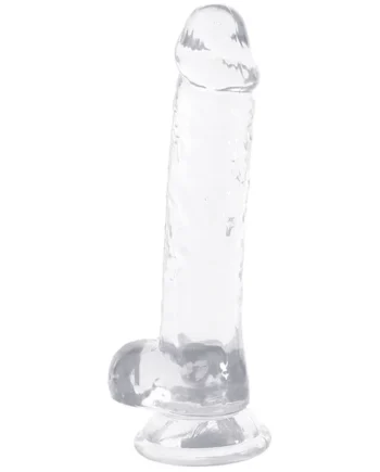 Naturally Yours 7 Inch Crystalline Dildo in Clear