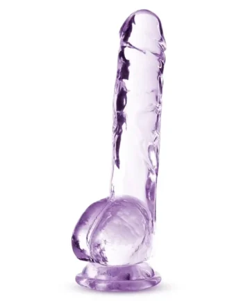 Naturally Yours Crystalline Dildo 8in – Amethyst