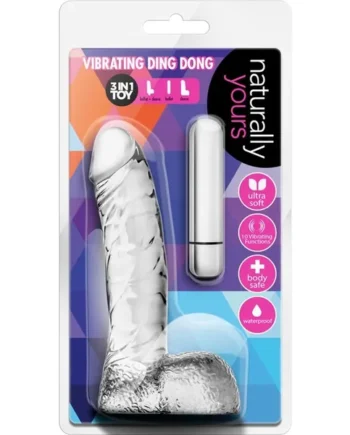 Naturally Yours Vibrating Ding Dong Dildo 6.5in