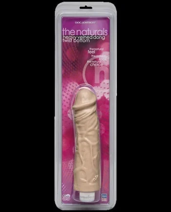 Naturals Heavy Veined Realistic Vibrator 8" by Doc Johnson