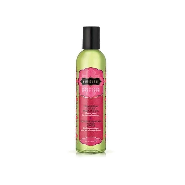 Naturals Massage Oil - Strawberry Divine 8 Fl Oz