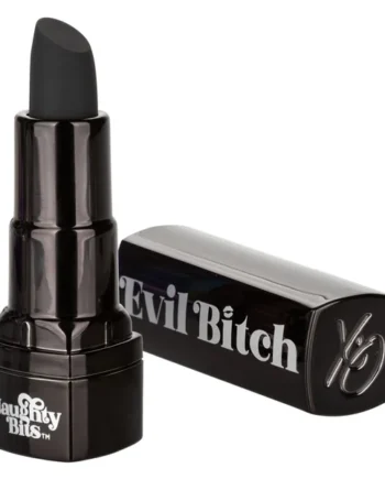 Naughty Bits Evil Bitch Lipstick Vibrator - Black