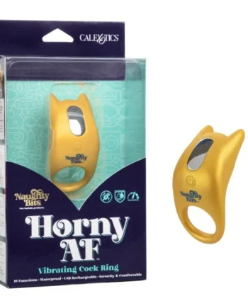 NAUGHTY BITS HORNY AF VIBRATING COCK RING
