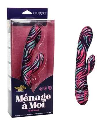 Naughty Bits Menage À Moi Dual Wand - Multi Color