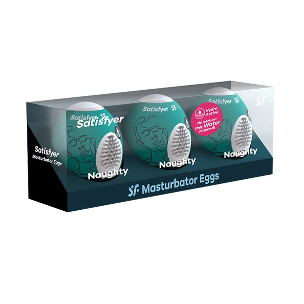 Naughty Masturbator Egg 3pk by Satisfyer