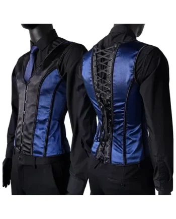 Navy Blue & Black Men’s Corset