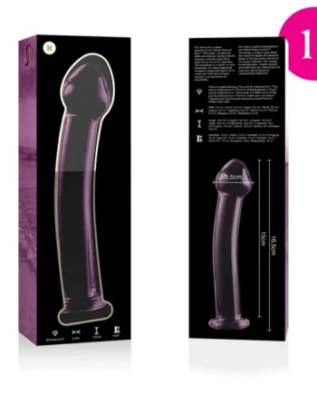 NEBULA SERIES BY IBIZA - MODEL 11 DILDO BOROSILICATE GLASS CLEAR 16 CM -O- 3 CM