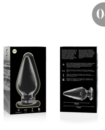 NEBULA SERIES BY IBIZA – MODELO 4 PLUG CRISTAL TRANSPARENTE 11 CM -O- 5 CM