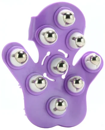 Neon Purple Massaging Roller Glove