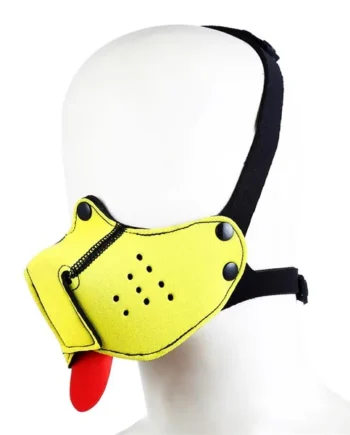 Neoprene Puppy Face Mask Yellow
