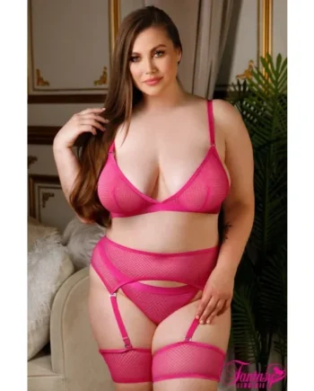 Net 3pc Set – 1X/2X – Pink