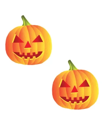 Neva Nude Black Light Pumpkin Pasties - Orange O-s