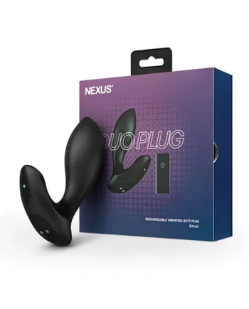 Nexus Duo Vibrating Butt Plug – Black