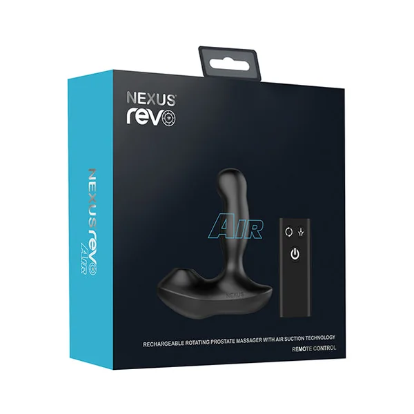Nexus Revo Air Rotating Prostate Massager W-suction - Black