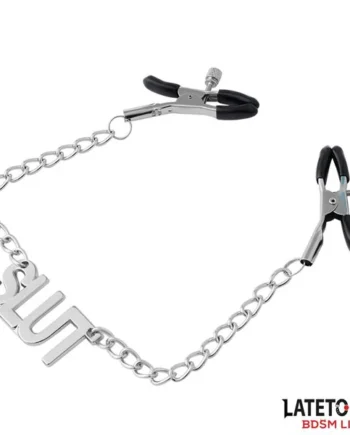 Nipple clamps with Chain – Slut