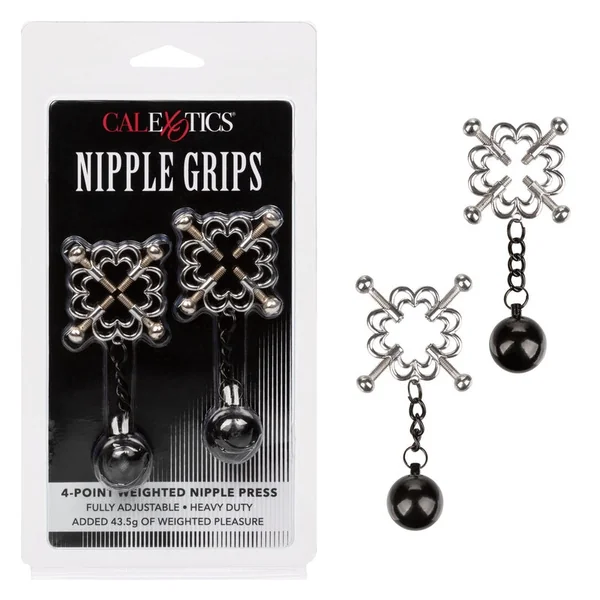 Nipple Grips Power Grip 4 Point Nipple Press by Cal Exotics