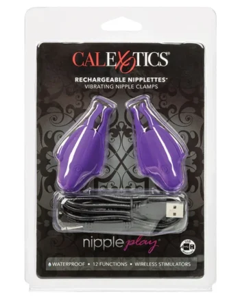 Nipple Play Rechargeable Nipplettes - Purple